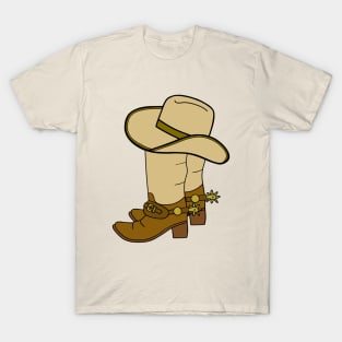 WILD West Cowboy Boots Cowboy Hat T-Shirt